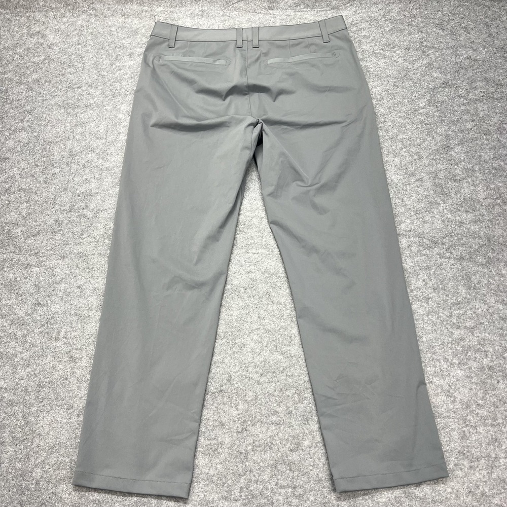Rhone Commuter Pants Mens 35x29 Gray Flex-Knit Travel Chino Stretch Performance - Picture 11 of 12